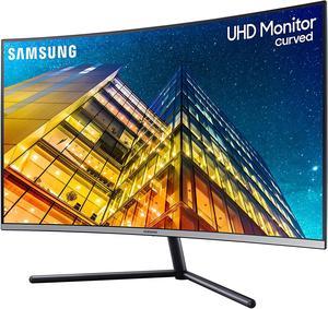 SAMSUNG 32-Inch 4K UHD (3840x2160) Computer Monitor, Curved, HDMI, Display Port, 3-sided border-less, Eye Saver Mode Black - UR59 Series