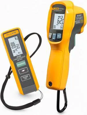 FLUKE 417D+62MAX+ KIT Laser Distance Meter Kit,Backlit LCD