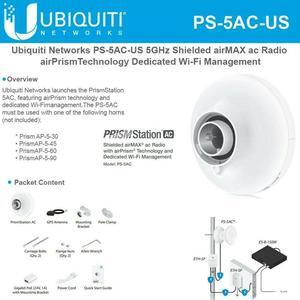 Ubiquiti PrismStation PS-5AC-US Outdoor PoE Access Point with Power Inject