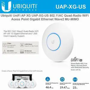 Ubiquiti UniFi UAP XG UAP-XG-US 802.11AC Quad-Radio 10 Gigabit WiFi Access Point