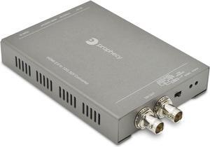 Prophecy 4K HDMI to SDI 12G Converter  Up to 4K @60Hz, 7.1-ch Audio, Stereo Embedder, 2X SDI outputs, HDMI Loopout, Supports 12G/6G/3G/HD-SDI Formats, ESD Guard, TAA Compliant