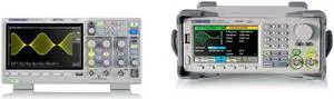 Siglent Technologies SDS1202X-E 200 mhz Digital Oscilloscope 2 Channels, Grey & SDG1032X Arbitrary Waveform - Function Generator