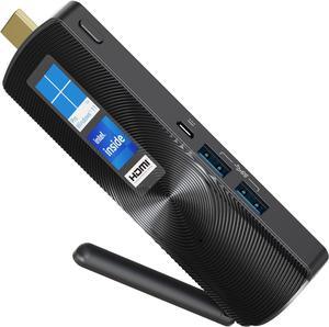 Fanless Mini PC Stick Windows 11 Pro,Celeron J4125 8G 256G Micro Desktop Computer Small Form Factor PC Support 4K HDMI,2.4G/5.0G WiFi,BT 4.2,Gigabit Ethernet for Business/Office/Industry