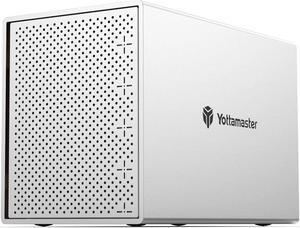 Aluminum Alloy 5 Bay 2.5/3.5 inch USB3.1 Type C External Hard Drive Enclosure SATAIII Support 5 x 16TB & UASP,Mac Style Designed for Personal Storage at Home&Office
