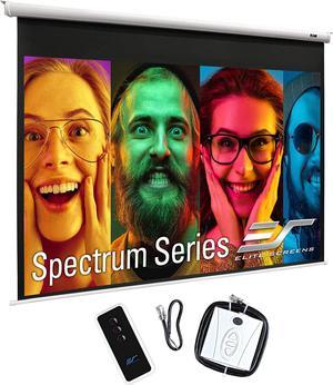 Elite Screens Spectrum 120-INCH diag. 4:3, Electric Motorized Projector Screen with Multi Aspect Ratio Function for Home Theater 8K/4K Ultra HD Ready Projection