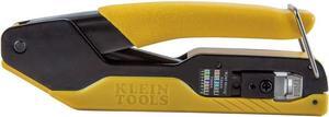 Klein Tools VDV226-005 Compact Modular Data Cable Crimping Tool, for Pass-Thru RJ45 Connectors