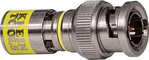 Klein Tools VDV813-613 BNC-Connector for RG6/6Q Coaxial Cables, Universal Compression Connectors, Male, 35-Pack