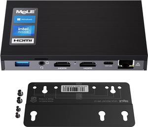 Mini PC Fanless Quieter3Q Windows 11 Pro N5105 8GB/128GB Small Desktop Computer Micro PC Support M.2 SSD up to 4TB Dual HDMI 4K HDR 2.4G/5G Wi-Fi 6, Gigabit Ethernet BT5.2 Win 10,PXE,USB3.0,VESA Mount