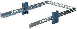 1U 2-Post Universal Rack Mount Rail Kit for All Servers with Cable Management Bar - Dell HP IBM Lenovo