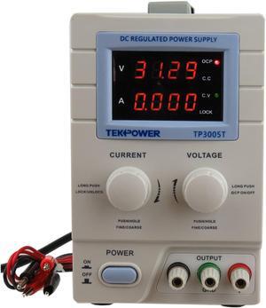 Tekpower TP3005T Digital Variable DC Power Supply 30 Volts 5 Amps with Lock
