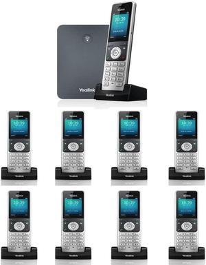 Yealink IP Phone W76P Bundle W70B Base & W56H handset + 8 x W65H