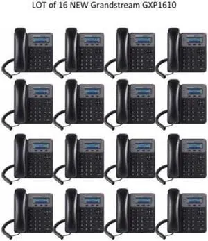 LOT of 16 New Grandstream GXP1610 2-Line HD - SIP IP Phone