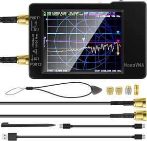 Upgraded NanoVNA-H Vector Network Analyzer 10KHz -1.5GHz Latest HW Version 3.6 | HF VHF UHF Antenna Analyzer Measuring S Parameters, Voltage Standing Wave Ratio, Phase, Delay, Smith Chart