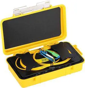 Fiber Optic OTDR Launch Cable Box G652D Singlemode 9/125 SC/APC-LC/UPC Connector Dead Zone Eliminator Fiber Box (1000M)