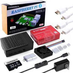 Raspberry Pi 4 8GB Starter Kit with 32GB Micro SD Card, Power