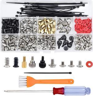 362pc Computer Screws Assortment Kit | Motherboard Standoff Risers Screw Set for HDD SSD Hard Drive, Computer Case, Fan, Power Supply, Graphics, CD, Motherboard Screws Kit for DIY & Repair