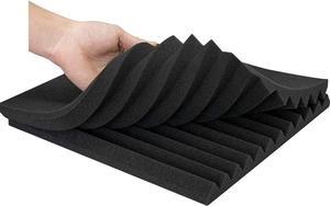 48 Pack Acoustic Foam Panel Wedge Studio Soundproofing Wall Tiles 12" X 12" X 1"