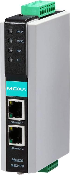 Moxa - MGATE MB3170 - 1 Port Modbus TCP to Serial Communication Gateway