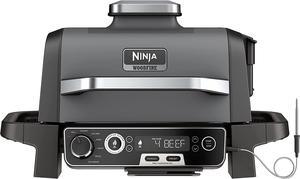 Ninja Woodfire Pro Outdoor Grill & Smoker with Built-In Thermometer, 7-in-1 Master Grill, BBQ Smoker, Air Fryer, Bake, Roast, Dehydrate, Broil, Ninja Woodfire Pellets, Portable, Electric, Grey Ninja Woodfire Pro Outdoor Grill & Smoker with Built-In Thermometer, 7-in-1 Master Grill, BBQ Smoker, Air Fryer, Bake, Roast, Dehydrate, Broil, Ninja Woodfire Pellets, Portable, Electric, Grey
