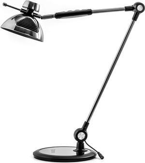 Desk Lamp Gesture Control, LED Architect Desk lamp for Home Office, Adjustable Metal Swing Arm, Tall Task Light for Drafting or Bedside Table Reading, 12 Brightness, 3 Touch Eye-Caring Modes