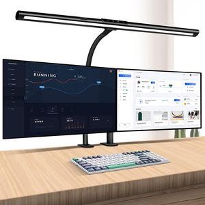 31.5in LED Desk Lamp, 24W Architect Lamp for Home Office, Desk Lamp with Clamp, 5 Color Modes and Stepless Dimming, Modern Desk Light with Gesture Sensing for Monitor Studio Reading