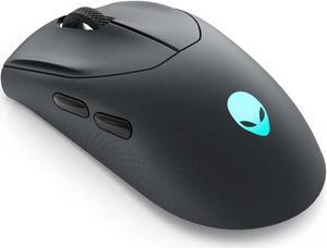Alienware Tri-Mode Wireless Gaming Mouse - 2.4GHz Wireless, Bluetooth 5.1, 26,000 DPI, 8-Fully Programmable Buttons, Magnetic Snap Charging Adapter USB-A to USB-C Cable -AW720M-Dark Side of The Moon
