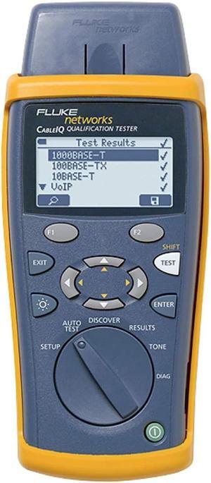 Fluke Networks - CIQ-KRQ CIQ- KRQ Copper Qualification Tester Kit, Troubleshoots RJ11, RJ45, Coax, Tests 10/100/1000, VoiP and CATV