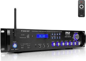 Pyle Bluetooth Hybrid Amplifier Receiver - Home Theater Pre-Amplifier with Wireless Streaming Ability, MP3/USB/SD/AUX/FM Radio (3000 Watt)