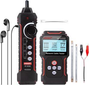 Advanced Network Cable Tester with PoE& NCV,Cable Length Test,Port Flashing,Multifunction Anti Interference Scanning Modes Wire Tracker