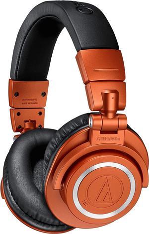 Audio-Technica ATH-M50xBT2MO Wireless Over-Ear Headphones, Lantern Glow Metallic Orange