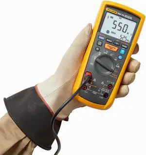 Fluke 1587FC 2-in-1 Insulation Multimeter, True-RMS, Selectable Insulation Test Voltages Up To 1000 V, Pi/DAR Timed Ratio Tests, Measures Frequency, Includes Low-Pass Filter For Motor Drive VFD