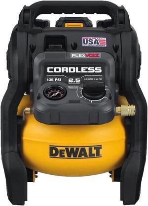 DEWALT FLEXVOLT 60V MAX* Air Compressor Kit, Cordless, 2.5 Gallon