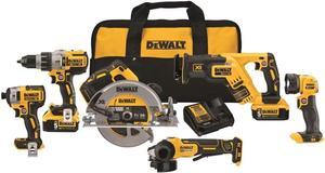 DEWALT 20V MAX* Cordless Drill Combo Kit, 6-Tool