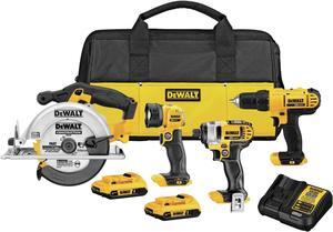DeWALT 20V MAX Lithium-Ion Cordless 4-Tool Combo Kit