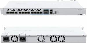 Mikrotik 12-Port Cloud Router Smart Switch 8 - 10G RJ45 Ethernet Ports - CRS312-4C+8XG-RM