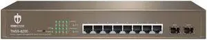 Titan Networx TNSS-8200P 10-Port Gigabit Managed Switch, 8 Port PoE+ (115 W)