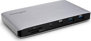 Kensington SD2480T Thunderbolt 3 and USB-C Dual 4K Hybrid Nano Dock with 60W PD, SD & Micro SD Card Reader, for Windows and MacBooks