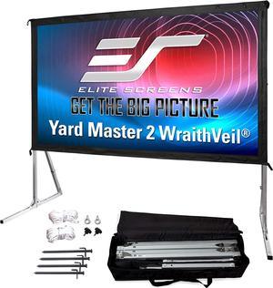 Elite Screens Yard Master 2 DUAL Projector Screen, 135-INCH 16:9, Front and Rear 4K/8K Ultra HD, Active 3D, HDR Ready Indoor and Outdoor Projection