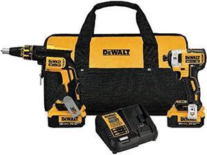 DEWALT 20V MAX* XR Drywall Screw Gun & Impact Driver Kit, 4.0-Amp Hour