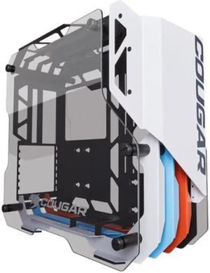 Cougar Open-Frame Computer case ATX 240mm Radiator Aluminum Alloy Glass PC Game Case - White