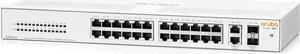 HPE Instant On 1430 26-Port Gb Unmanaged Switch | 26x 1G Ports | 2X SFP | Fanless | US Cord
