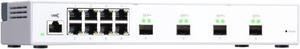 QNAP QSW-M408S 10GbE Layer 2 Managed Switch, with 4-Port 10G SFP+ and 8-Port Gigabit