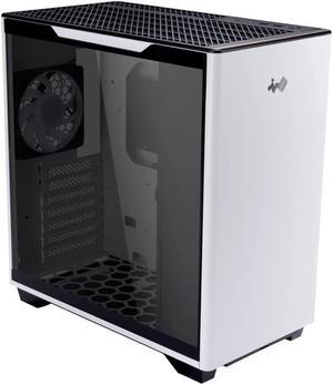 In Win A5 White ATX  Gaming Chassis, Type-C Port Tempered Glass Side Panel - Water Cooling Ready - Mercury 120mm ARGB Rear Fan, White