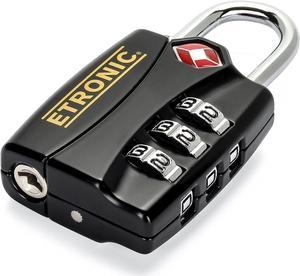 TSA-Approved Lock TSA Open Alert Indicator Resettable Combination TSA-Accepted Luggage Lock, 1-3/16in (30mm) Wide