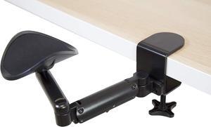 Adjustable Arm Rest for Desk | Ergonomic Computer Desk Arm | Height Adjustable, Full Motion Elbow Support with Clamp-On Base | Steel Construction
