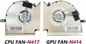 For MSI GE75 Raider GL75 Leopard GP75 Leopard MS-17E2 CPU & GPU Cooling Fan
