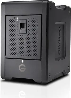 Professional 72TB G-RAID Shuttle 4 - Enterprise-Class 4-Bay External Hard Drive, Thunderbolt 3 and USB-C, Transportable, Hardware RAID