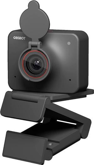 OBSBOT Meet 4K Webcam, AI-Powered Auto Framing, HDR, 4X Zoom, Computer Camera for Streaming, Web Camera with Microphone, Blur Background and Background Replacement, Zoom Certified