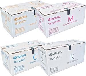 Kyocera TK5232 (TK-5232) 4-Color Toner Cartridge Set for M5521cdw, P5021cdw