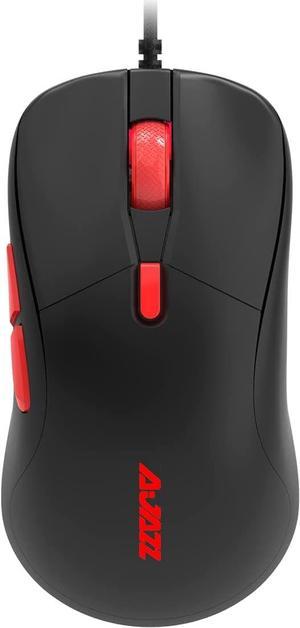 Lightweight Wired Gaming Mouse, Mouse Body Weight 65g, Programmable 6 Buttons, Ergonomic RGB Backlit, USB Gamer Computer Laptop PC Mice, Black